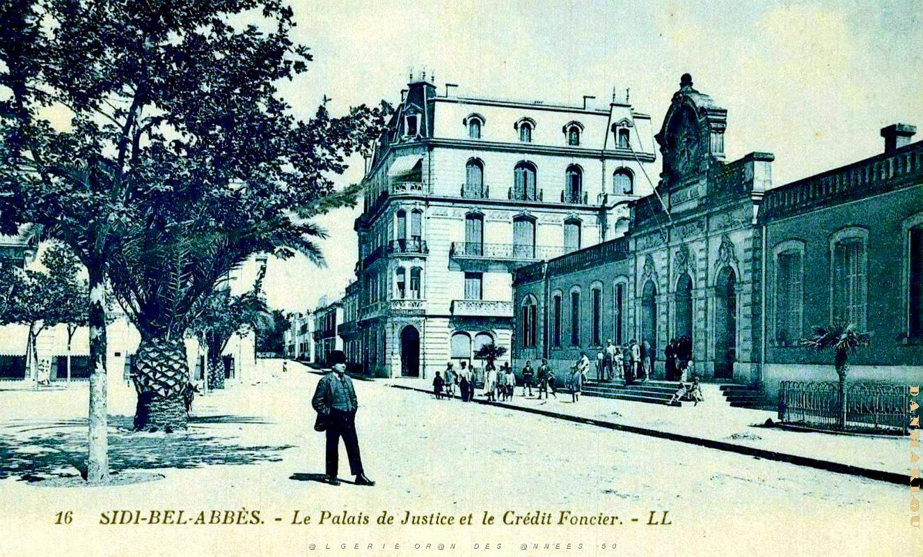 2912- Sidi-Bel-Abbes - Palais de Justice et Credit Foncier.jpg